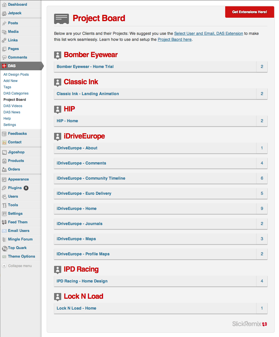 DAS Project Board
