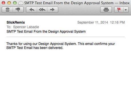 SMTP confirm email