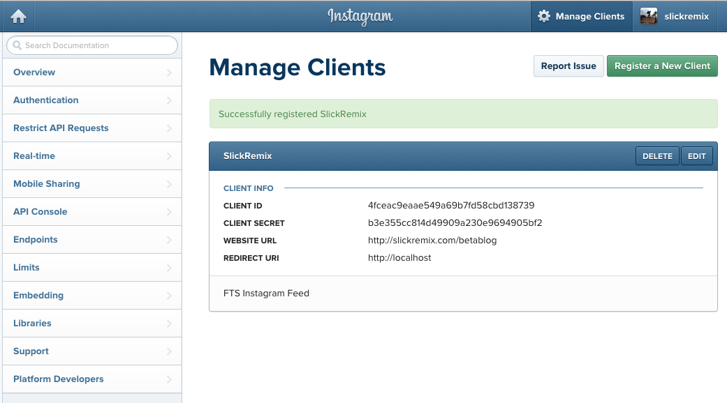 How to Get Instagram Access Token - Documentation